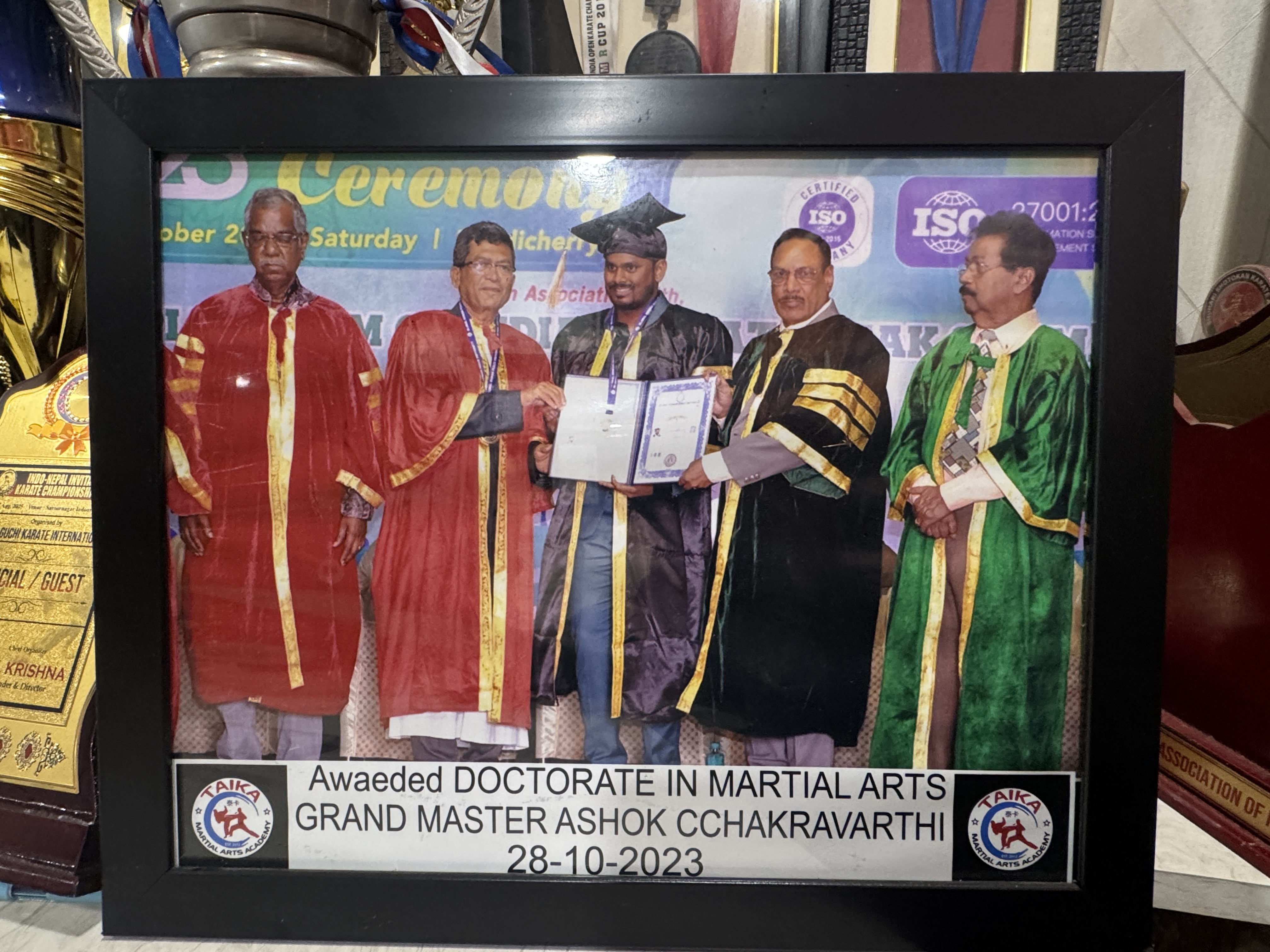 Honorary Degree of Doctor of Martial Arts